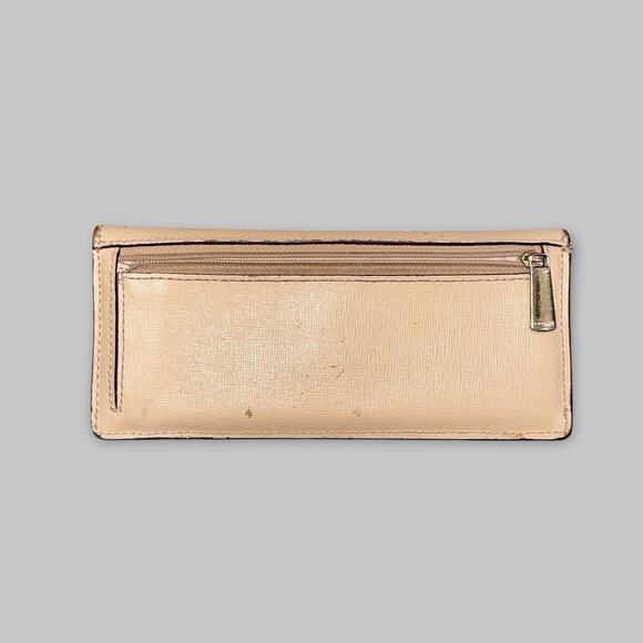 Vintage Coach Beige Saffiano Leather Snap Wallet - Picture 2 of 7